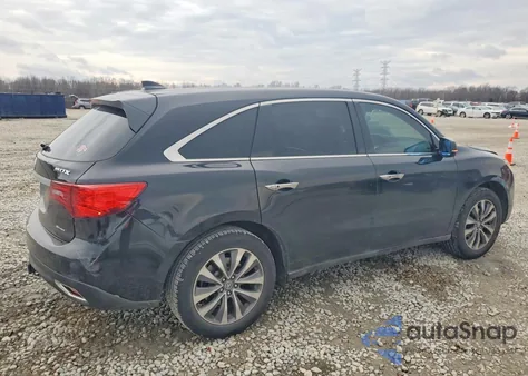 2015 Acura Mdx Technology z USA, uszkodzony, nr VIN 5FRYD4H60FB002301